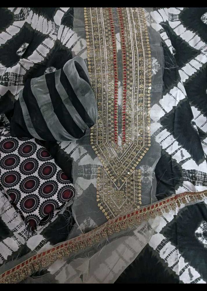 Embroidered Kurta Set with Dupatta
