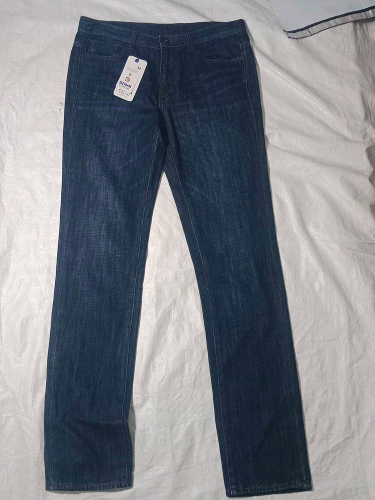 Dark Blue Denim Jeans