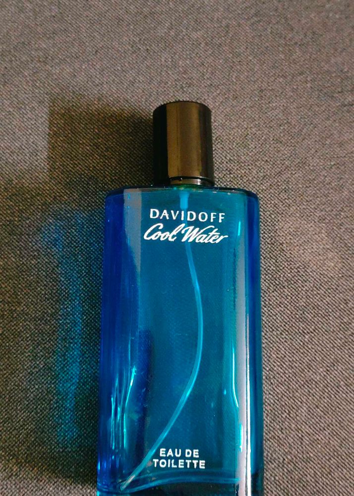 Empty bottle of Davidoff Cool Water EDT