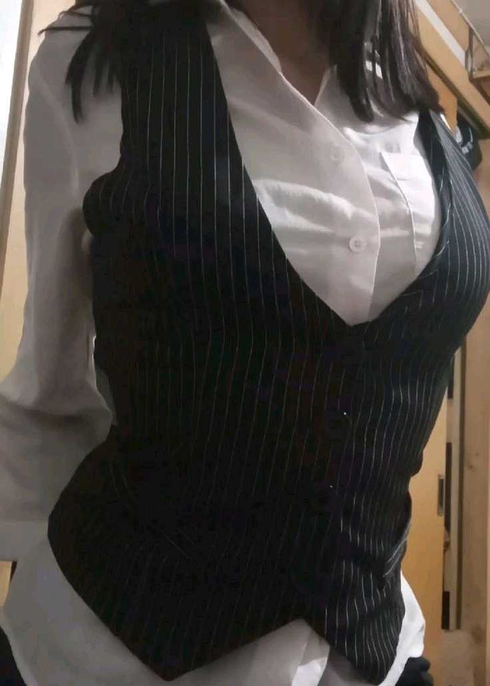 Chic Pinstripe Vest