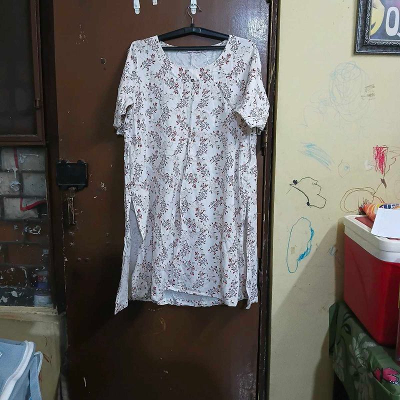 Floral Print Kurta