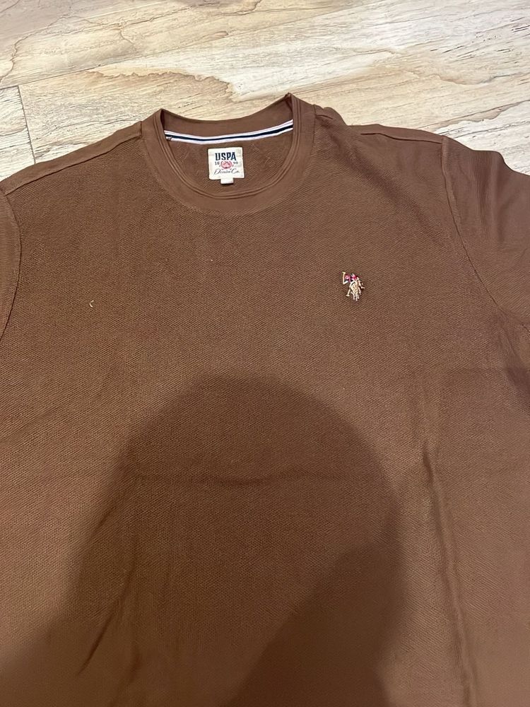 USPA Polo Assn. Brown T-Shirt