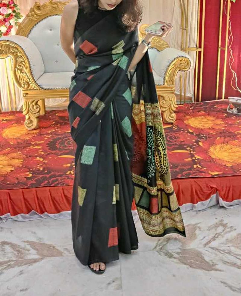 Elegant Black Saree