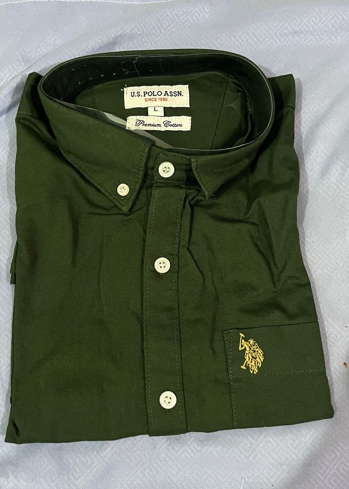 US Polo Assn. Men's Green Shirt