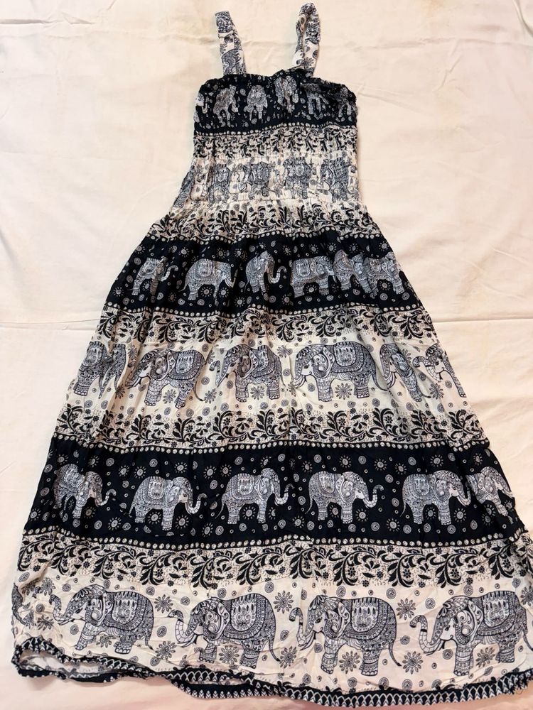 Bali Boho Elephant Print Dress🌻