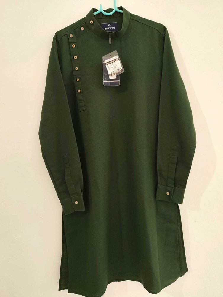 Men's Green Kurta