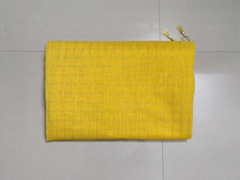 Yellow Saree with Tassels