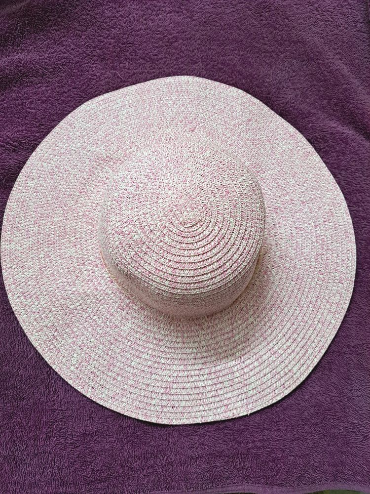 Beautiful Pink Beach Hat. For Sun Protecti