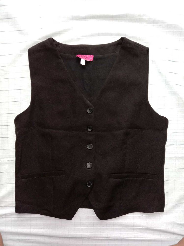 Black Blazer Vest