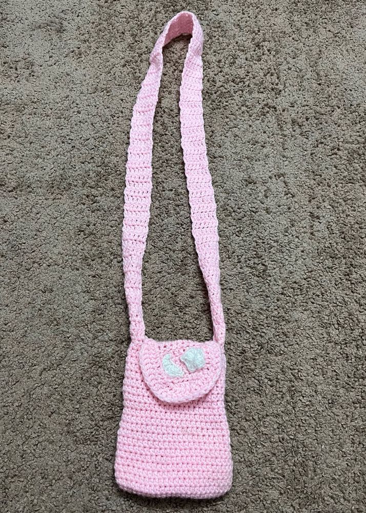moon&amp;star Crochet Mini Shoulder Bag