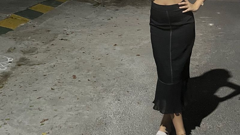Chic Black Maxi Skirt