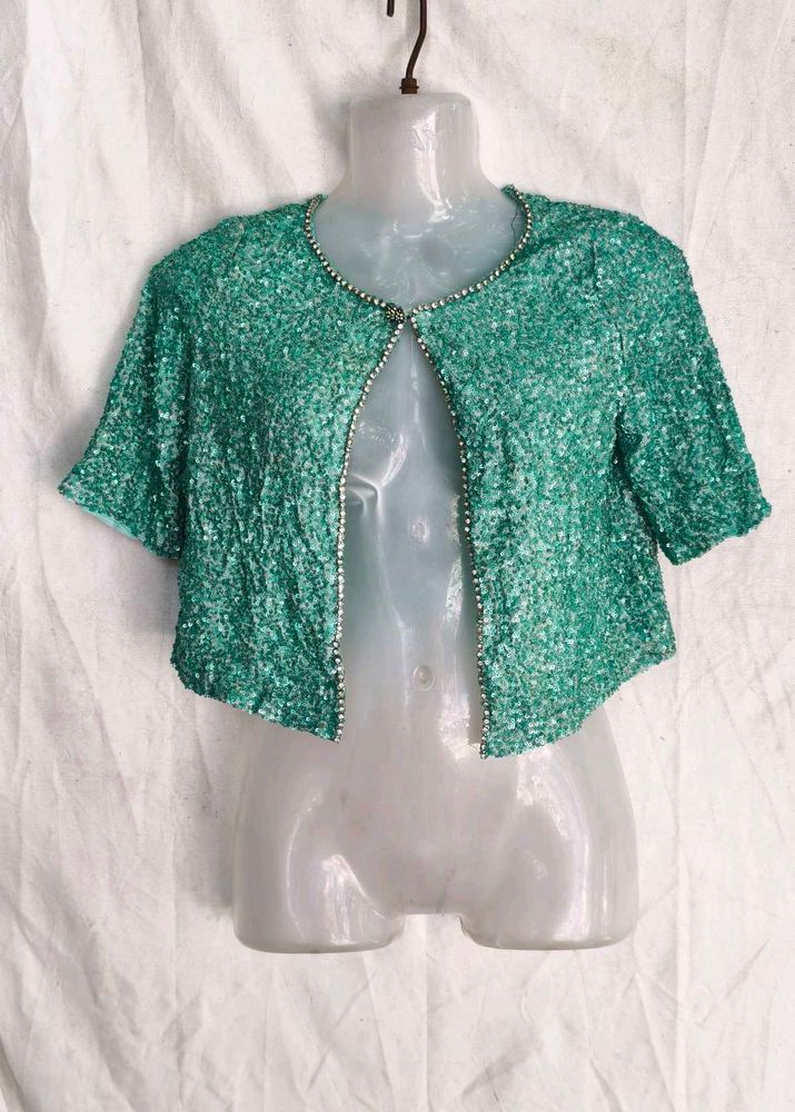 CYAN GREEN SHRUG