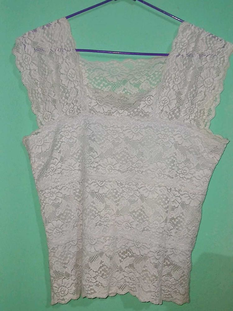 White Lace Blouse