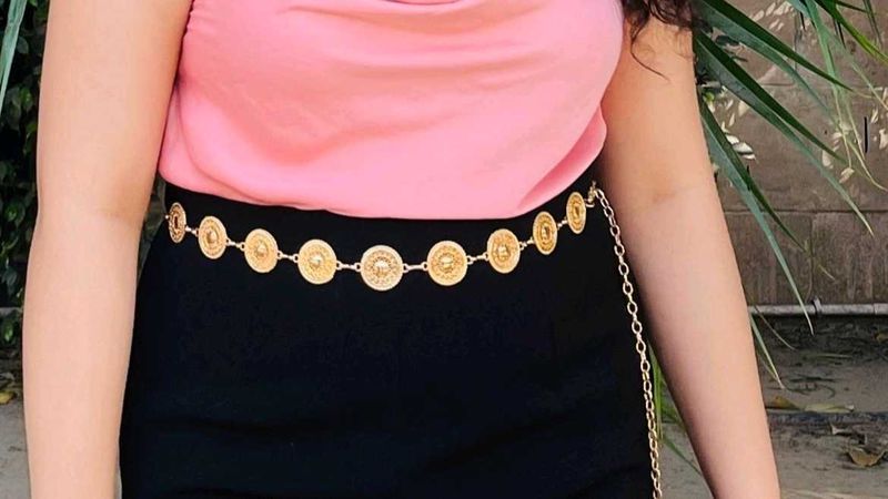 Gold Coin Chain Belt