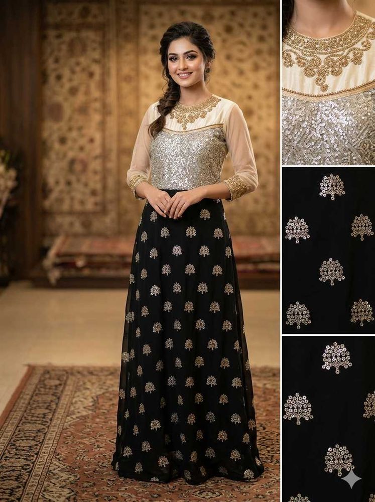 Elegant Sequined Lehenga Choli Set