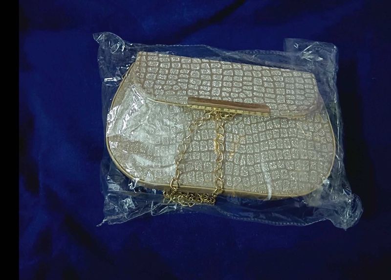 Sparkling Gold Clutch Bag