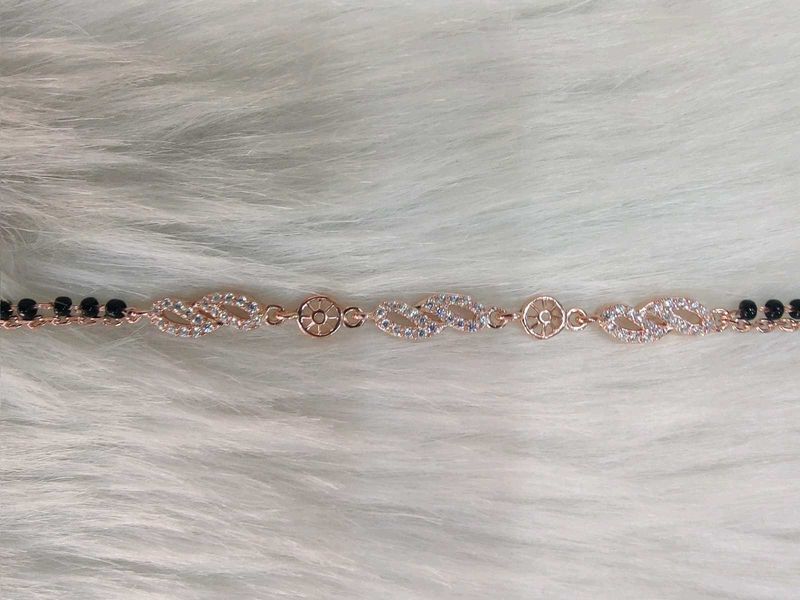 Rose Gold Pure Silver Bracelet For Women Nd Girls