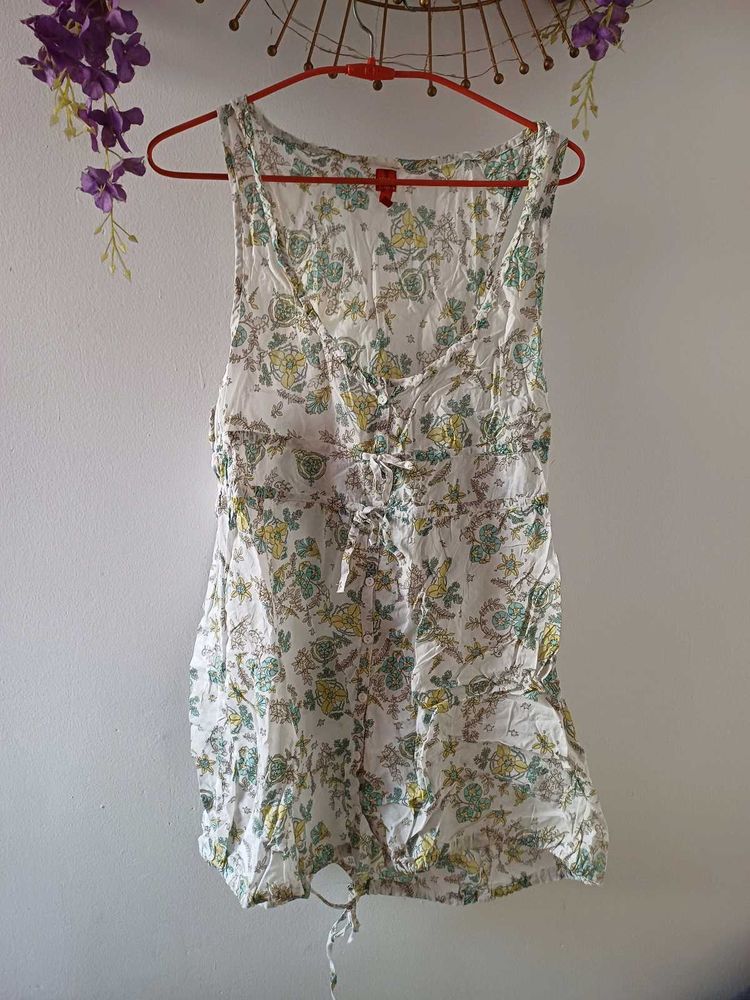 Flowy Floral Sleeveless Top
