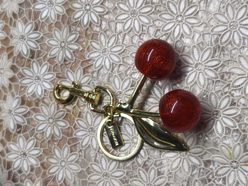 Cute Cherry Keychain Charm