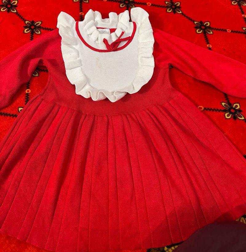 Vintage Red Knit Dress
