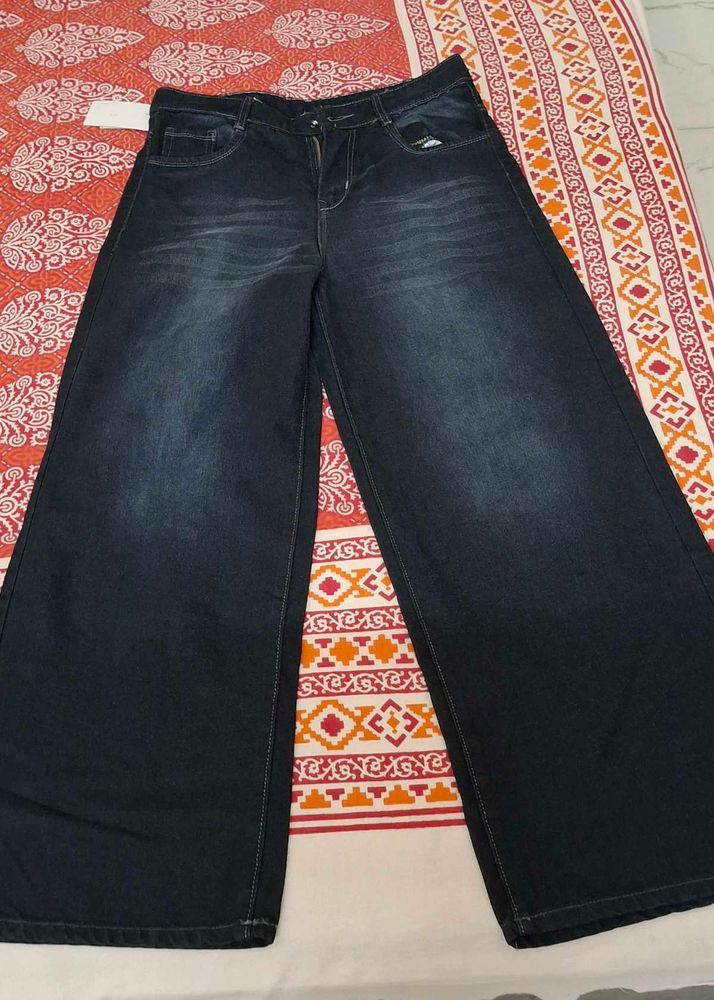 Dark Wash Wide Leg Jeans