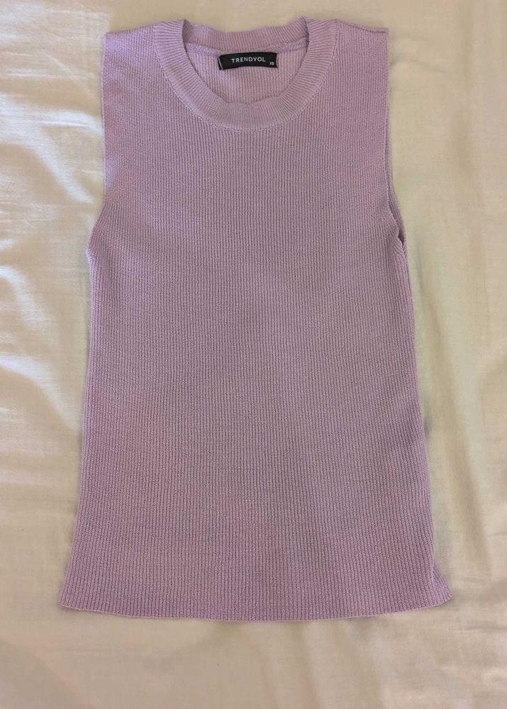 Trendyol Lavender Knit Vest