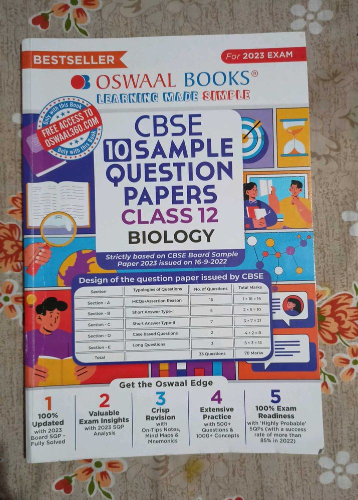 Oswaal CBSE Sample Papers Class 12 Biology