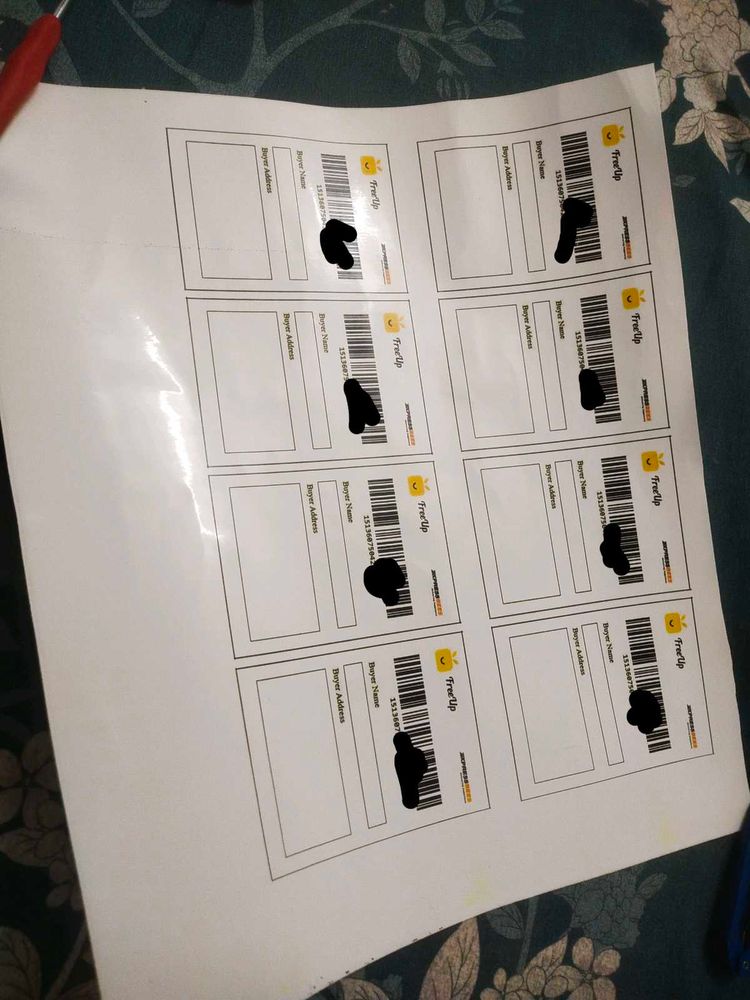 pack of 8 shipping label