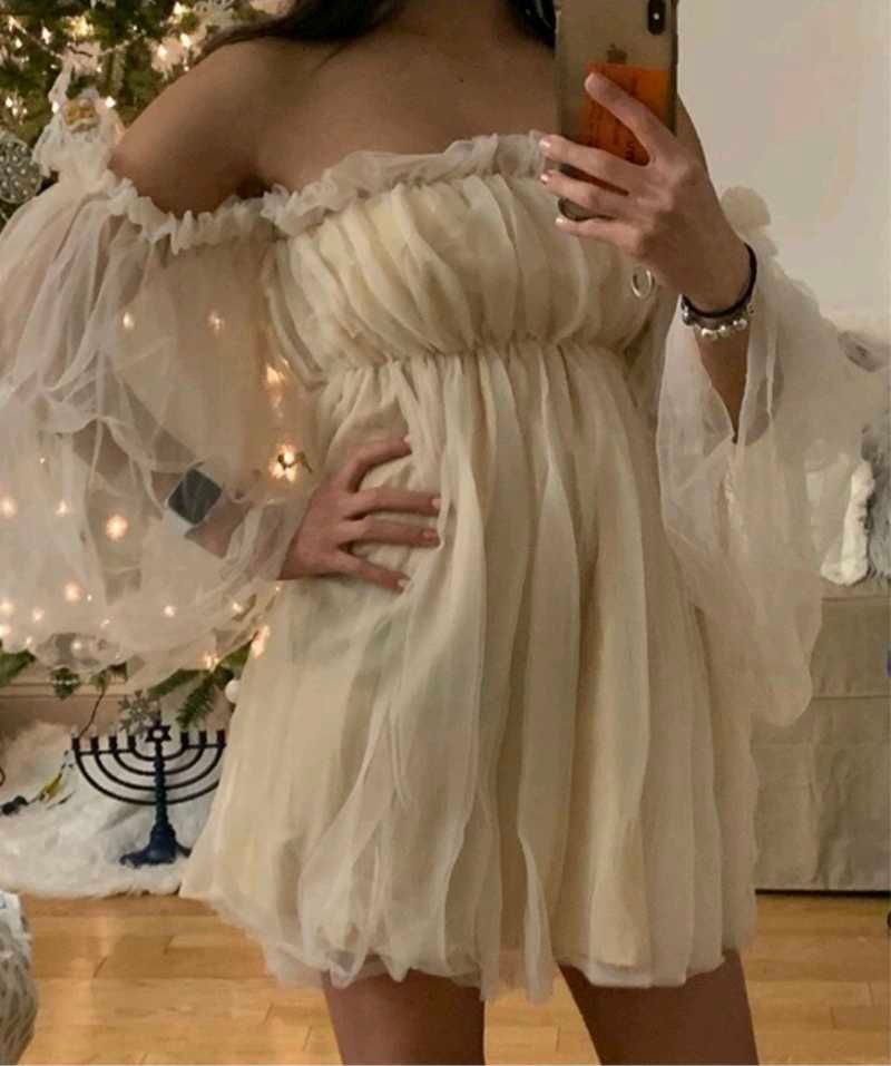Off-Shoulder Tulle Fairy Dress
