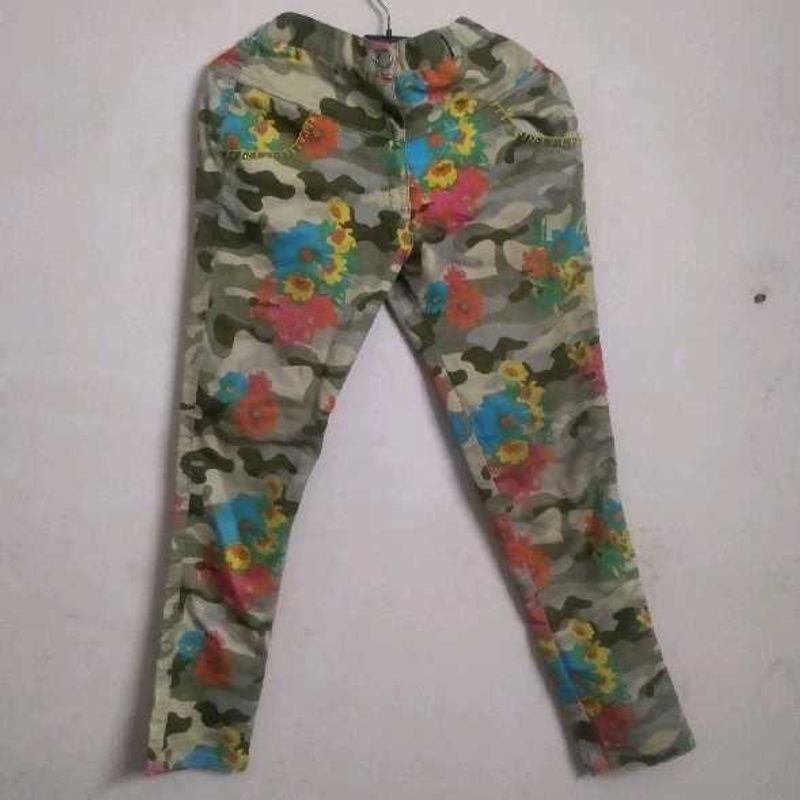 Floral Camo Skinny Pants for kids