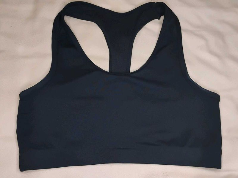 Black Sports Bra Non Padded