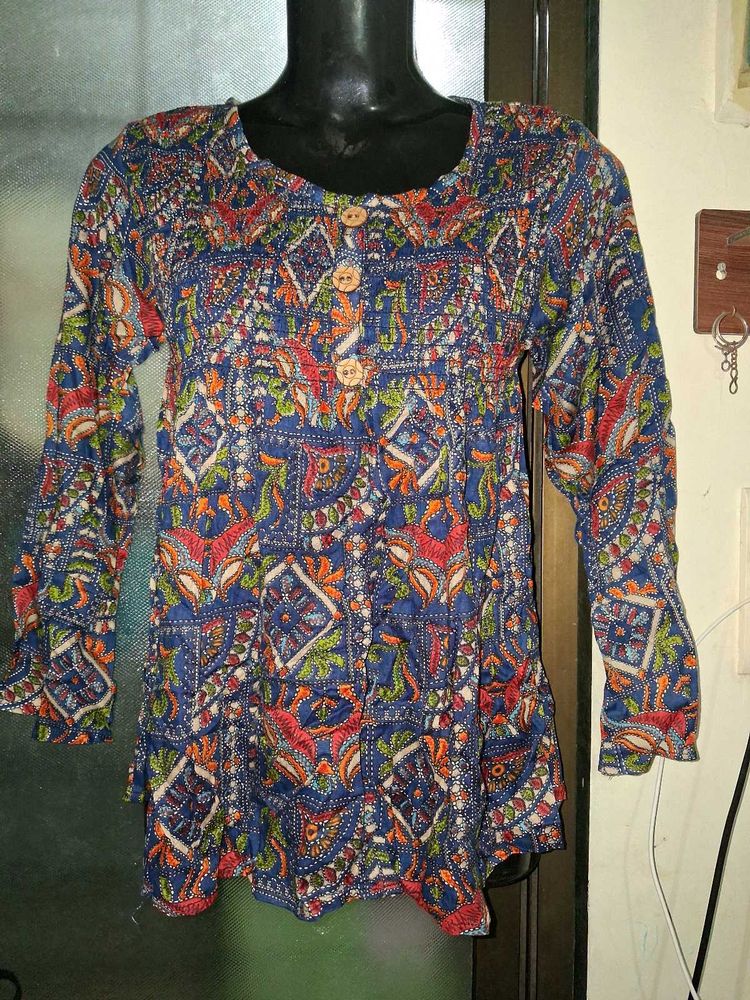 Boho Print Kurta Top