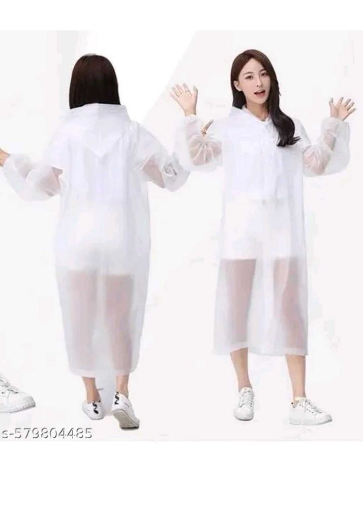 Stylish White Raincoat