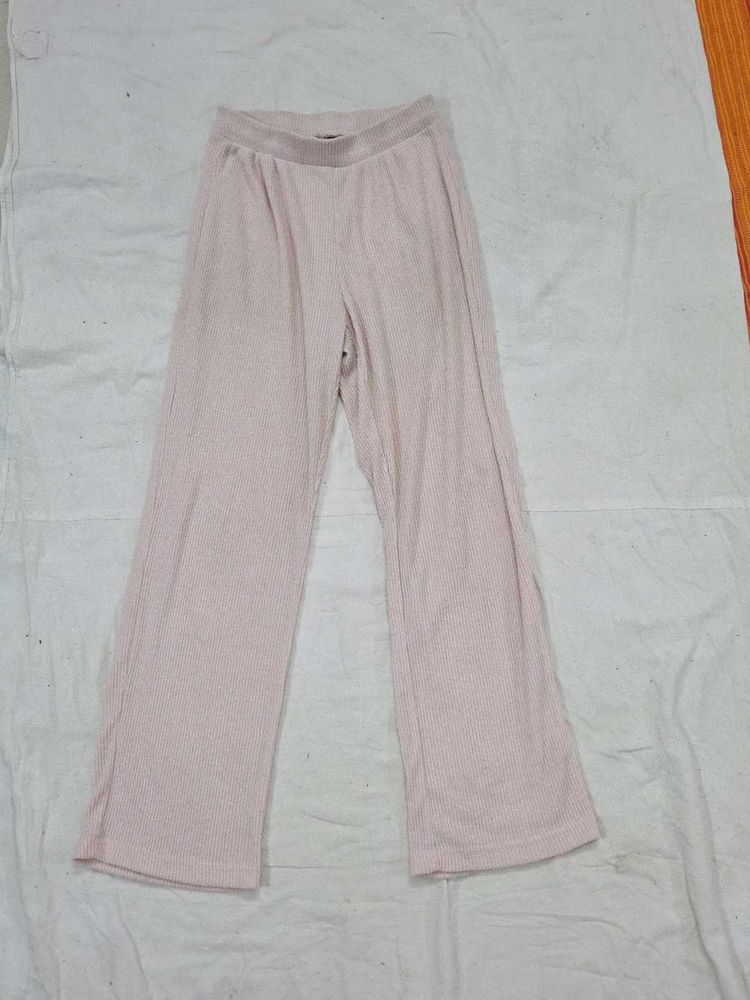 Max Comfortable Ribbed Wide-Leg Pants