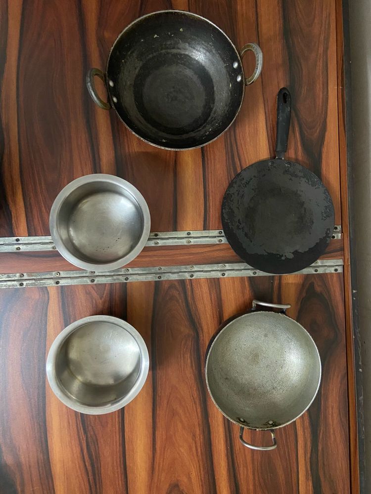 Kadhai, Tawa, and Bowls Set