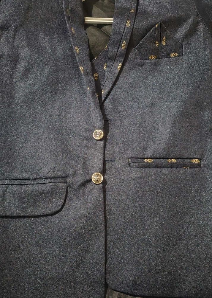 Men's Navy Nehru Jacket