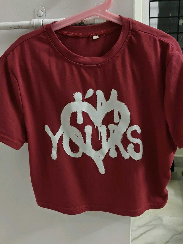 Trendy Graphic Crop Top