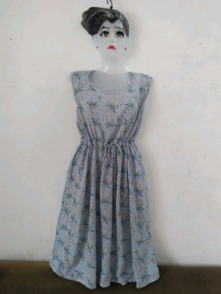 Floral Print Casual Dress size-36-38