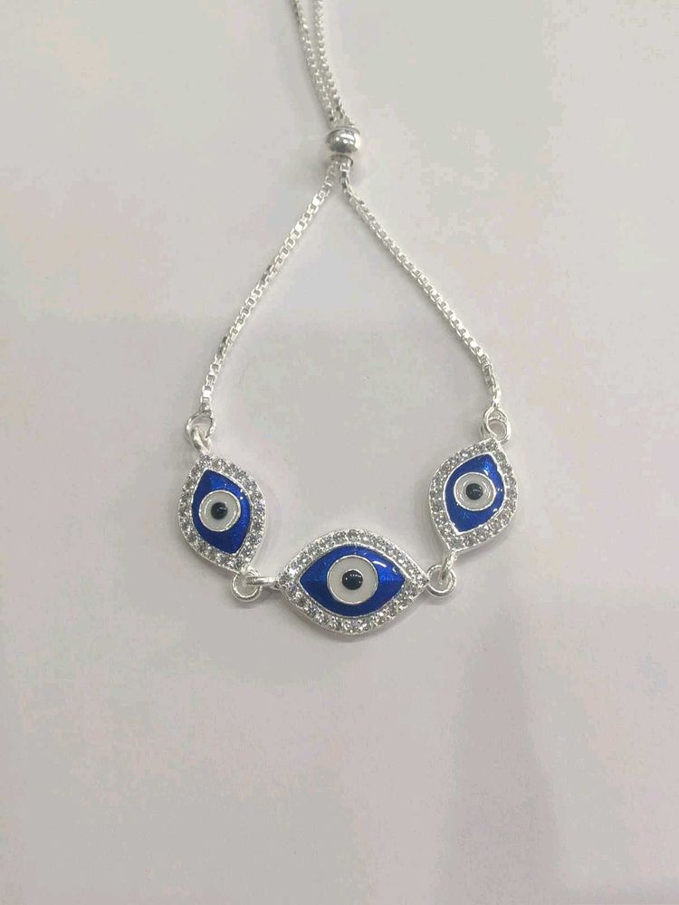 Evil Eye Bracelet Pure Silver