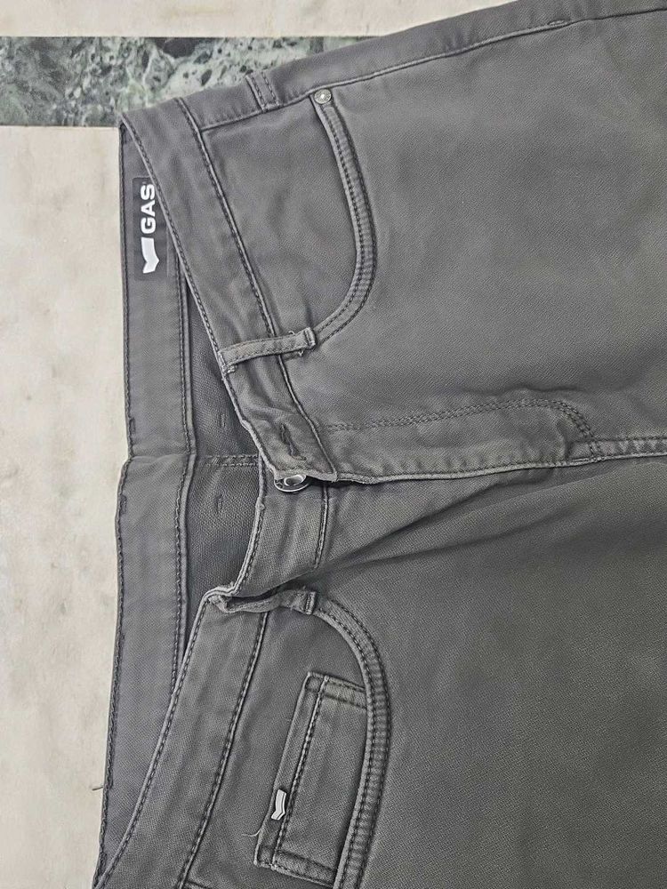 GAS Men's Gray Chinos