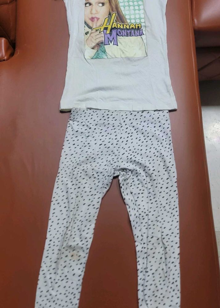 Hannah Montana T-Shirt and Leggings Set