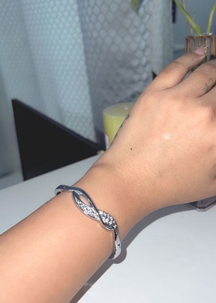 Sparkling Infinity Bangle Bracelet