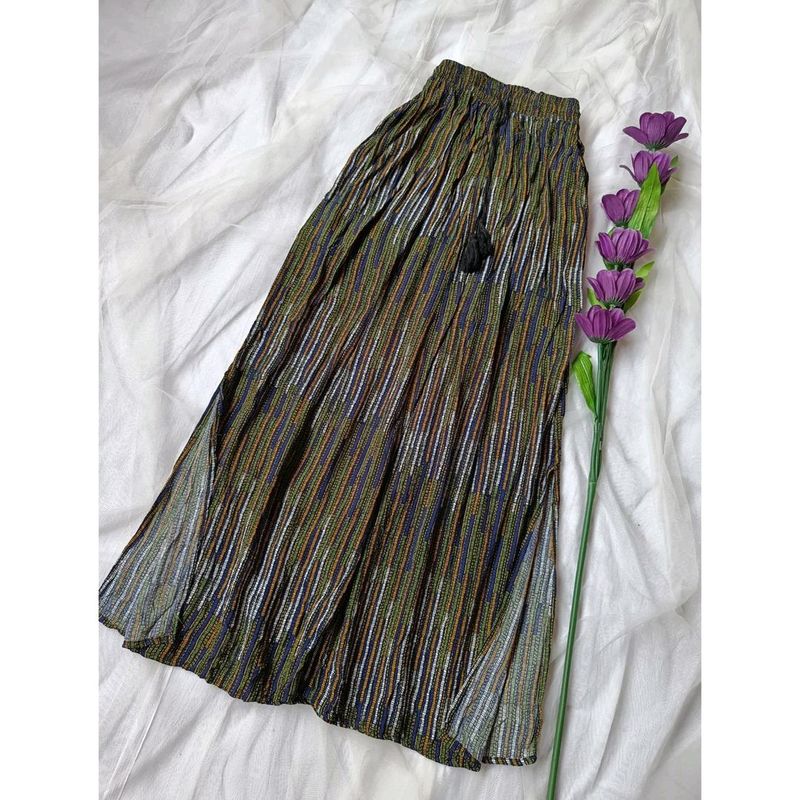 Long Skirt With Slit On Both Sides