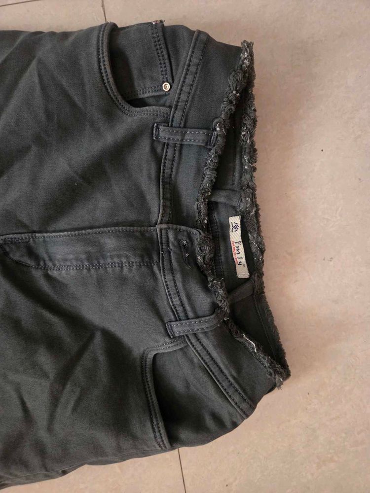 Stylish Grey Denim Jeans