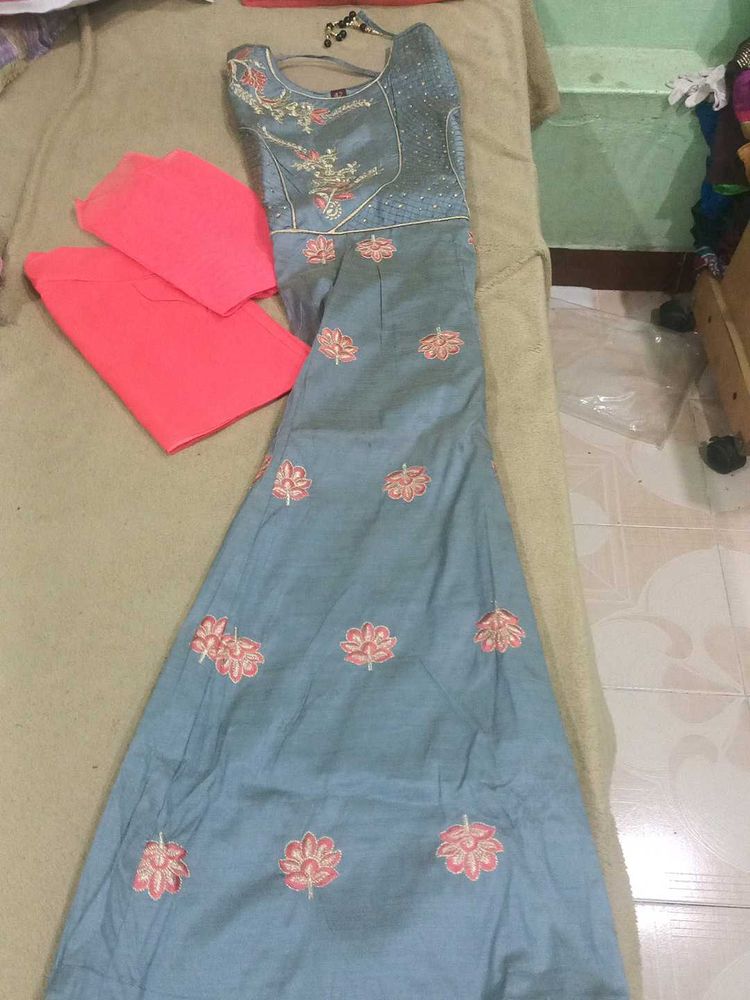 Embroidered Kurta Set with Dupatta