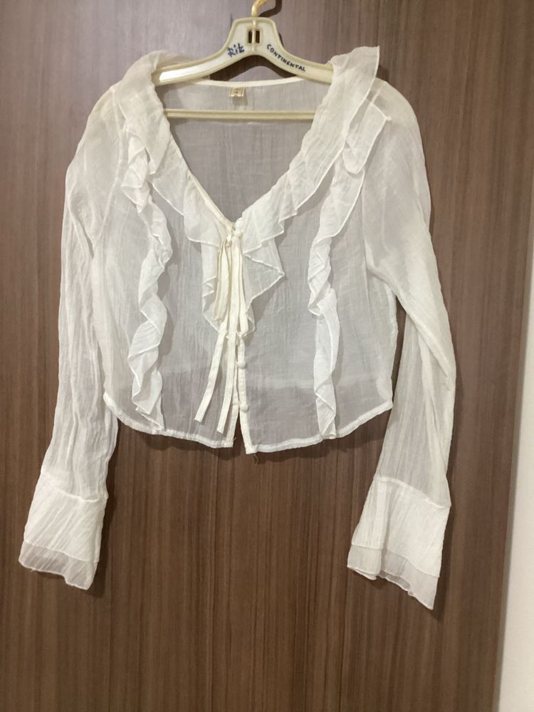 Thailand see through shirt crop