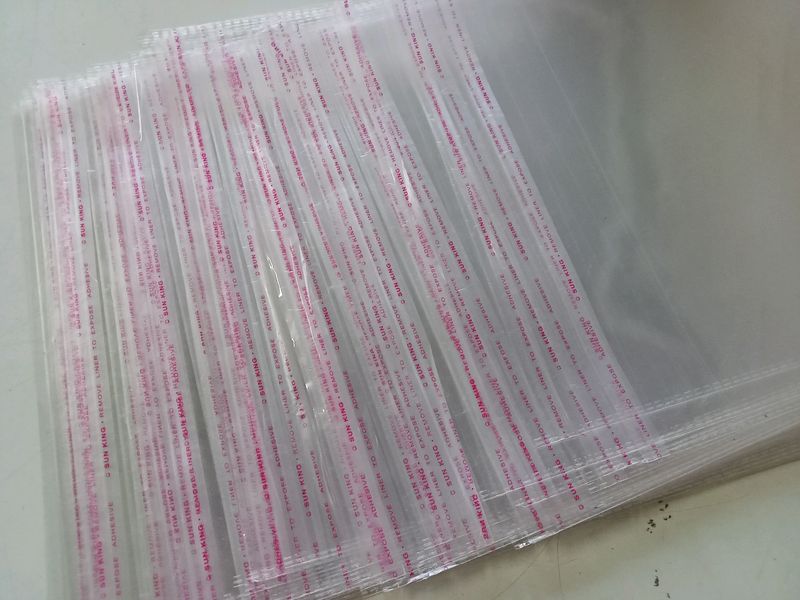 50 Piece Polythene Clear Bag Size 10''×16'' Transparent