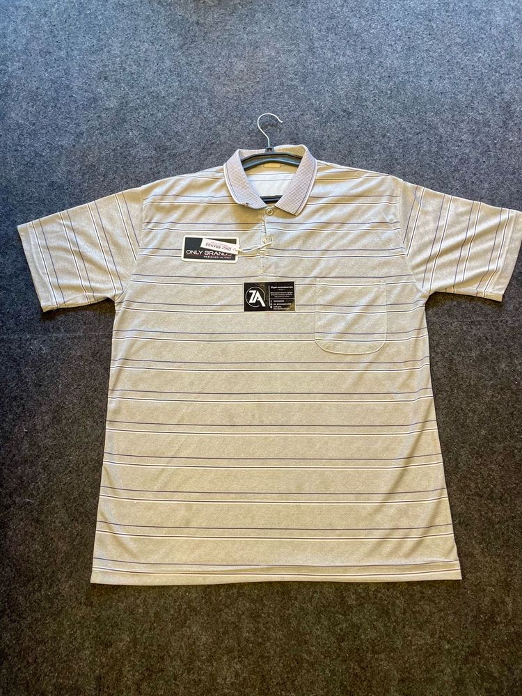 Men's Striped Polo Shirt