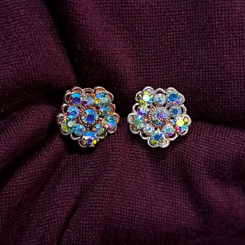 New Arrival Rose Gold Stone Ear Studs For Women