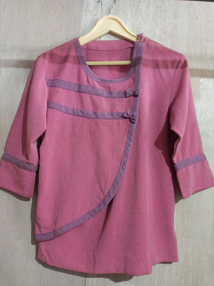Pink elegant Sleeve Top